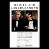 Crimes and Misdemeanours (1989) movie poster.